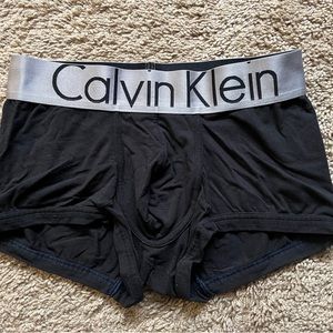 Calvin Klein Mens Trunk (Small) Black